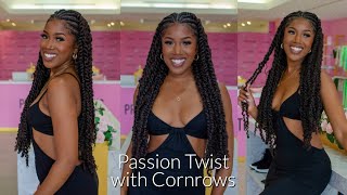 DIY: Passion Twist with Cornrows (NO CROCHET)