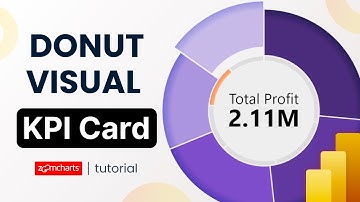 How to build a donut KPI card in Power BI using just one visual
