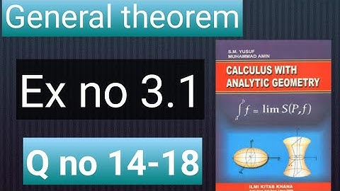 How to solve Q no 14-18 Ex no 3.1 3rd year!Part 1!BSC!ADP!Bs Hons!Calculus with analytic geometry sm