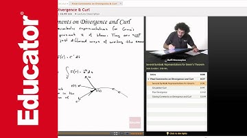 Multivariable Calculus: Divergence & Curl, Part 3