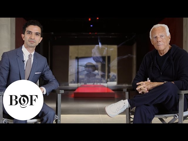 Giorgio Armani Interview - Giorgio Armani on His Fashion Background and  Where He Finds Creativity