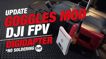 DJI fpv goggles analogue mod NO soldering the digidapter UPDATE