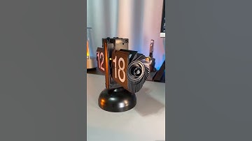 Betus (Retro Style] Classic mechanical-Digital Display Battery Powered Flip Desk Shelf Clock