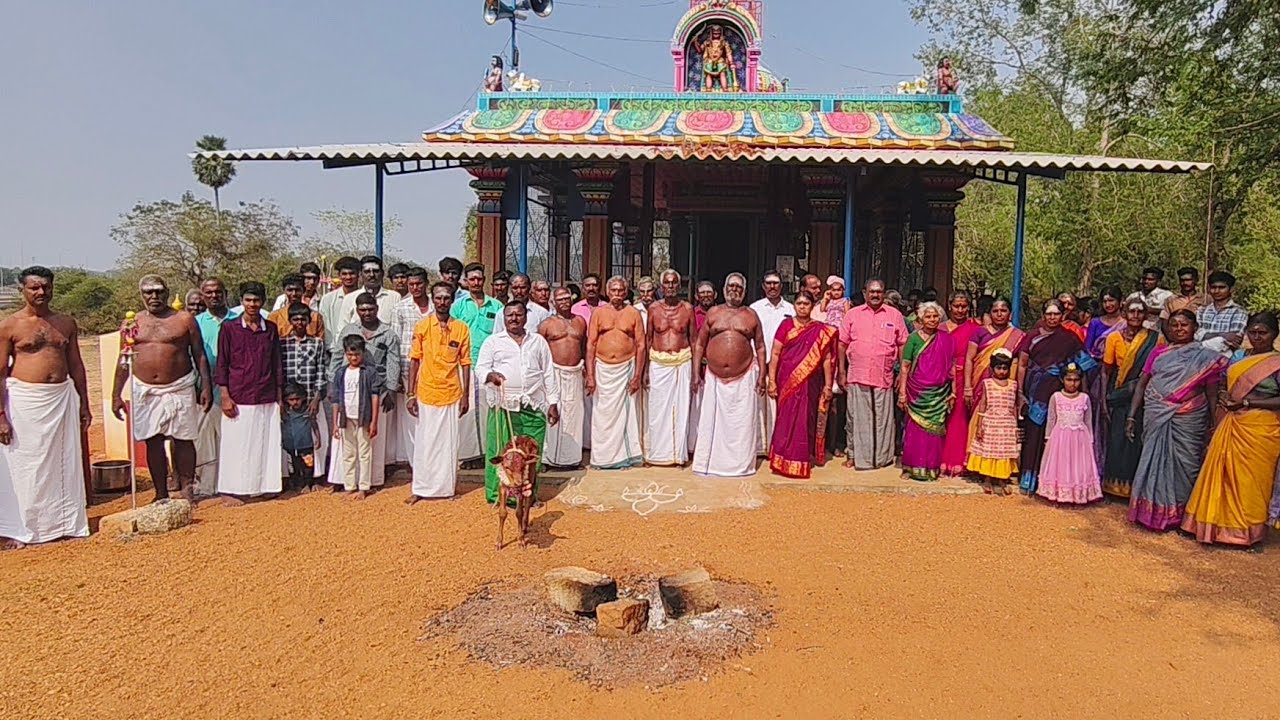 Отмечалась вторая годовщина освящения почтенного храма Сенгита Каруппар в Марутангуди Меттупатти.