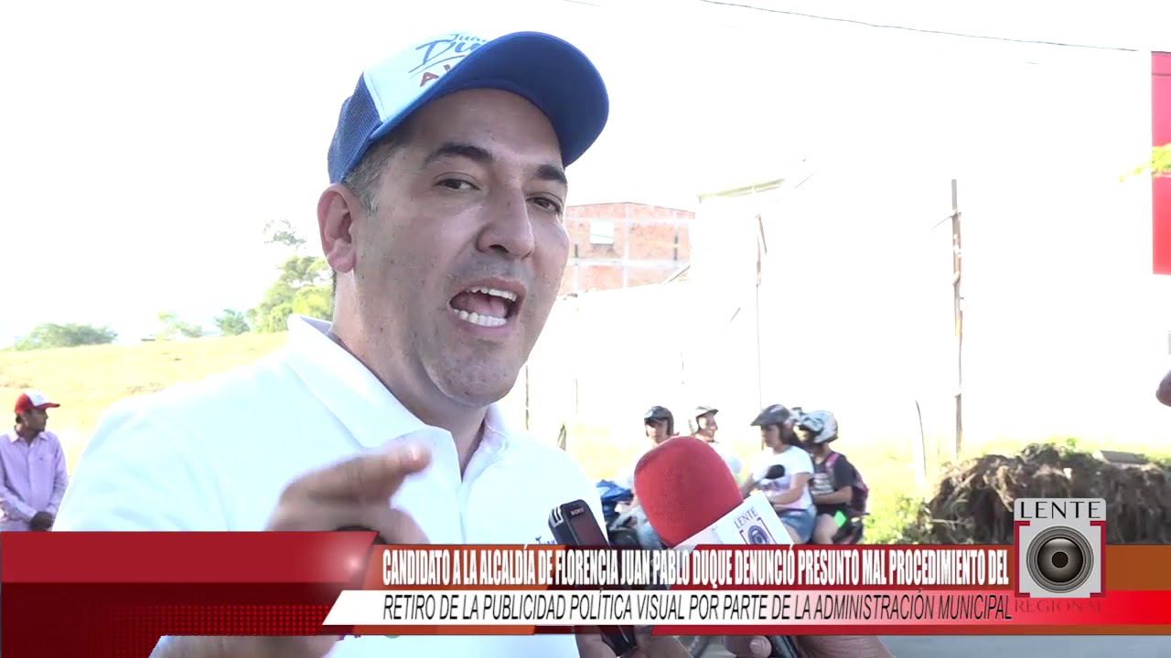 uan Pablo Duque, denunció presunto mal procedimiento del retiro de publicidad política digital marketing