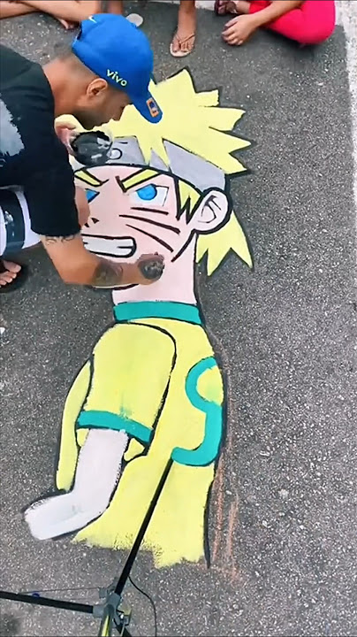 Desenho de Naruto alegre pintado e colorido por Manugamer4 o dia 22 de  Agosto do 2016