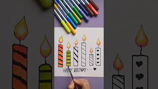 ?Beautiful candle drawingsatisfyingartyoutubeshortscreativesabrinasdrawing