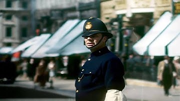 London 1920s in color, Post WWI [60fps, Remastered] w/ Sound Design
