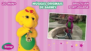 Barney, o dinossauro roxo cantante, dançante e da criançada, marcou mu