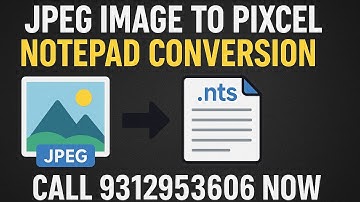 Pixcel Notepad Conversion Software, Convert Jpeg Images to .nts in few seconds. Excellent Accuracy 