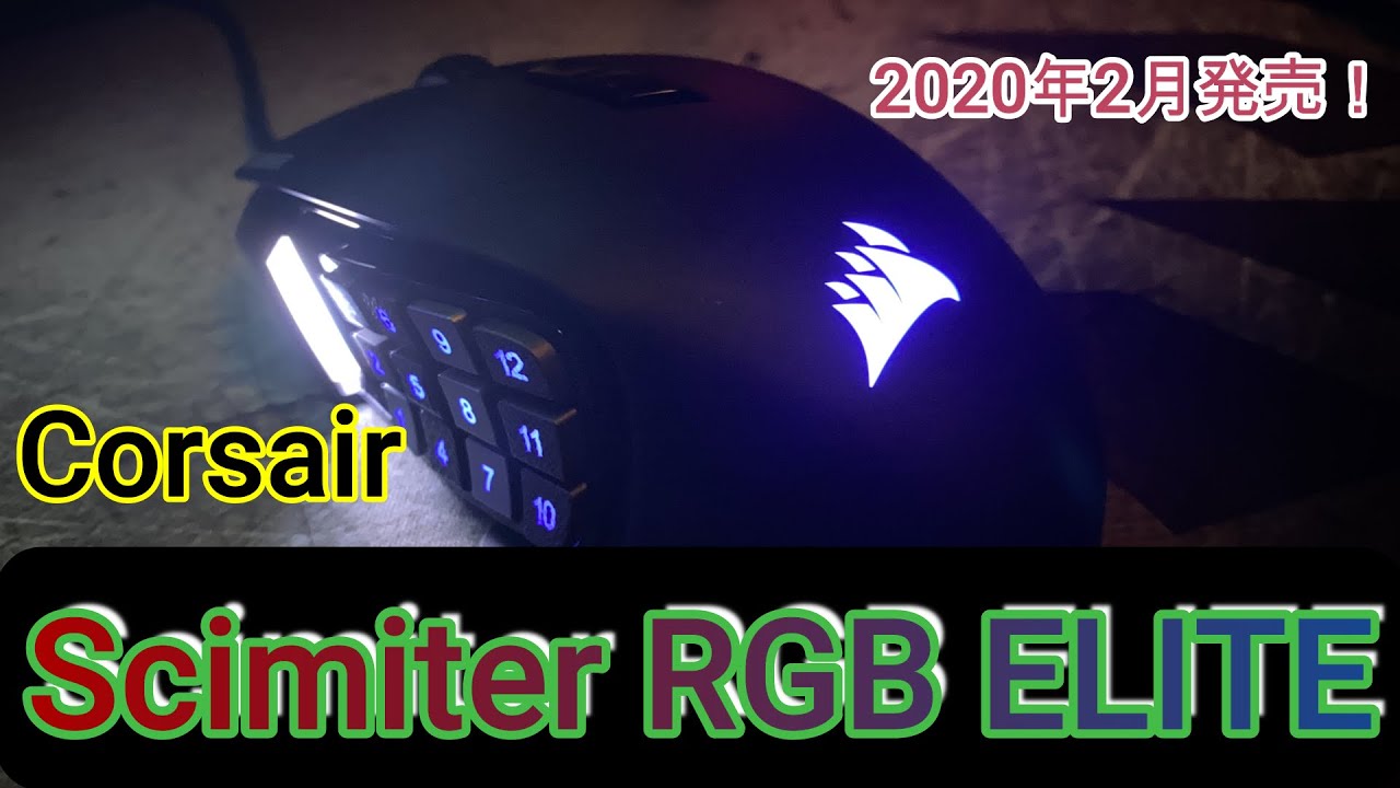 Corsair あの最新多ボタンゲーミングマウスを買ってきた Scimiter Rgb Elite 設定方法あり Youtube