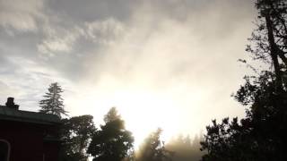 Улетающий туман над Воскресенским скитом