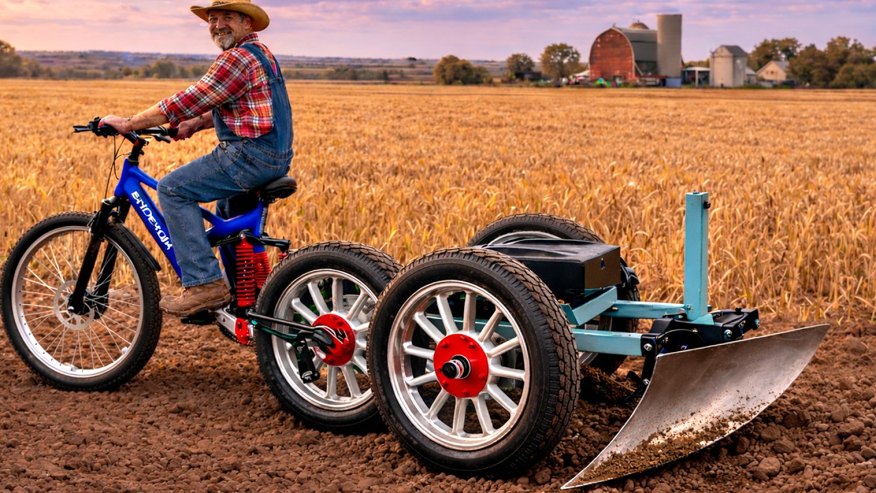 Изобретение этого фермера заслуживает Нобелевской премии! Превращение старых колёс в профес