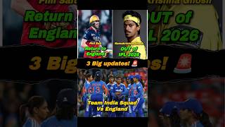 IPL Big Shock for RCB &amp; CSK | Team India Squad vs England | Cricket News Today