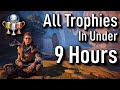 Horizon Zero Dawn All Trophies Speedrun in Under 9 Hours!