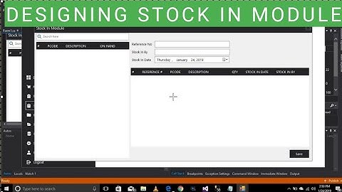 POS And Inventory System Tutorial Part 18 | Designing Stock In Module | Sir Paya