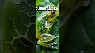 La RANA transparente #animals #sabiasque #shortsvideo #curiosidades