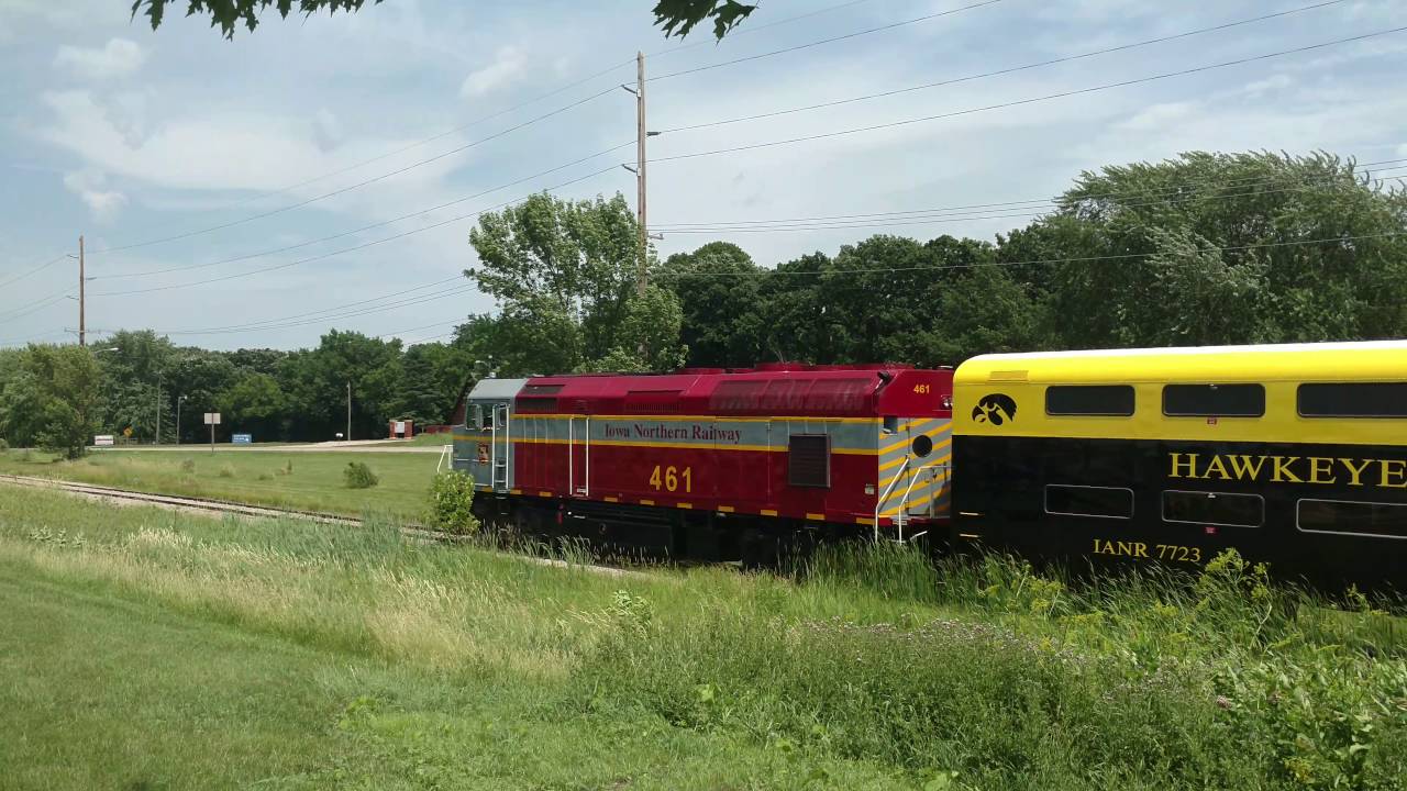 Train leaving Forest CITY Iowa YouTube