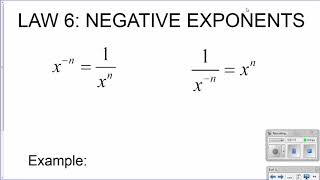 Alg: Laws of Exponents (u8 d1 notes)