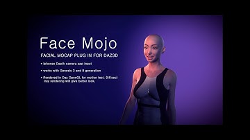 DAZ FACIAL MOCAP plugin, FACE MOJO!! by dazney!! (collaboration).  Iphone x and 11 data to daz!!!!