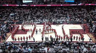 Script Ohio on Court at the Cleveland Cavaliers Playoff Game 2/23/25