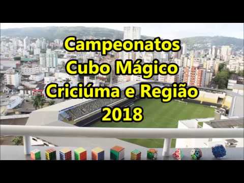 CAMPEONATO OFICIAL DE CUBO MÁGICO* # # # # # # CRICIÚMA OPEN 2016