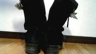 Chippewa　チペワ　ブラックスエードエンジニア