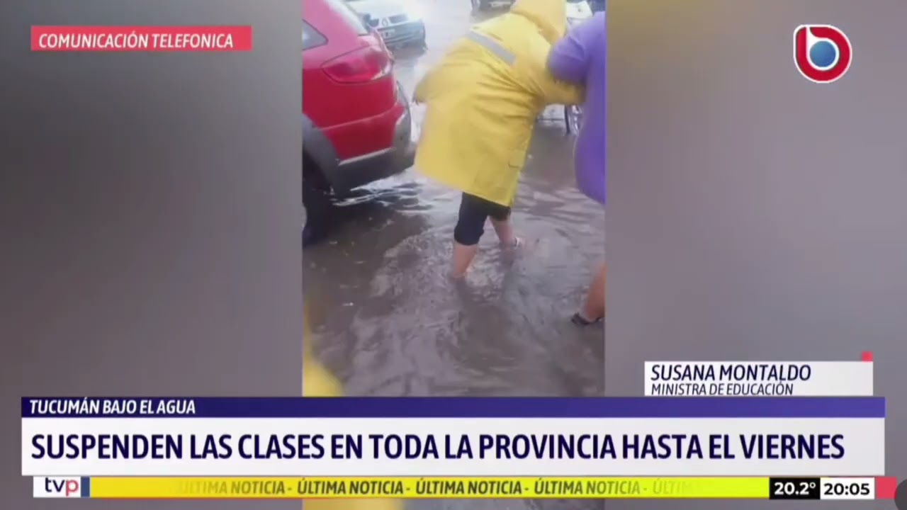 Tucumán suspende las clases por las lluvias: alerta por el fuerte temporal