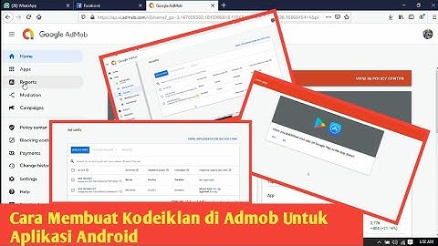 Cara Membuat Kode Iklan di Admob Android Update 2020