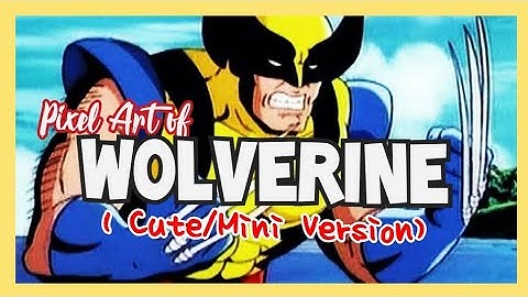 Wolverine Pixel Art | Very simple | Tiktok