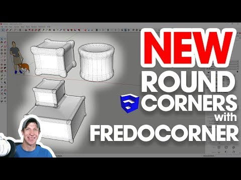 ROUND CORNERS with FredoCorner - New SketchUp Extension!