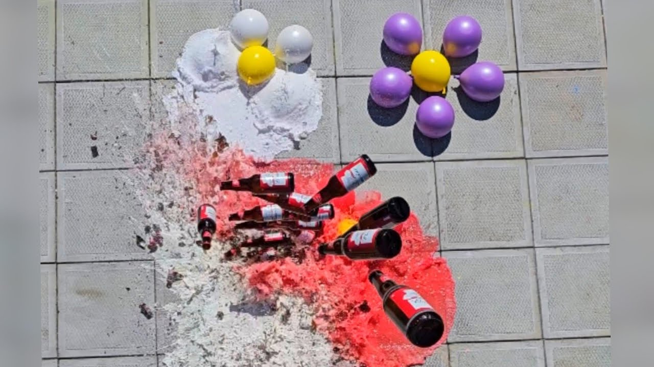 🎈Breaking Glass Bottles and Balloon Drops! Crushing Crunchy & Soft Things!🔥