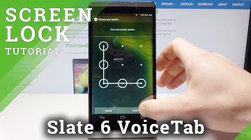 How to Set Up Screen Lock in HP Slate 6 VoiceTab - Add Pattern & Password