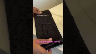 Airbnb Bathroom Set Up #cleaning #airbnb #bathroom #cleaningtips #sinkcleaning #vanity