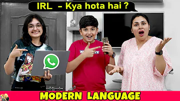 MODERN LANGUAGE | Funny Family Code Language Challenge | Aayu and Pihu Show