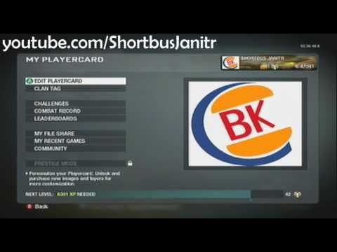 How To Make Burger King Emblem on Black Ops Player...