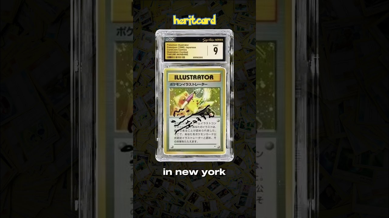 Illustrator Pikachu's signature CGC score 9 was sold for $360000 in New York.