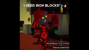 “I need iron blocks!”🗣️🔥 #minecraft #fypシ #funnymemes