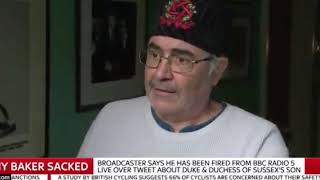 Danny Baker show returning to the BBC after he was axed for racist royal baby tweet   OK! Magazine