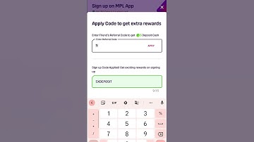 Mpl sign up code/ Mpl referral code and signub code 2023🙏