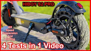Hiboy S2 Pro Electric Scooter Review  ~ Speed, Hill, Suspension and Braking Test!