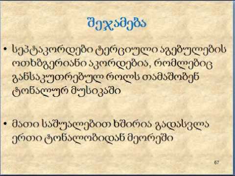 მარინა ადამია: მუს. თეორია 1, ლექცია 13.4