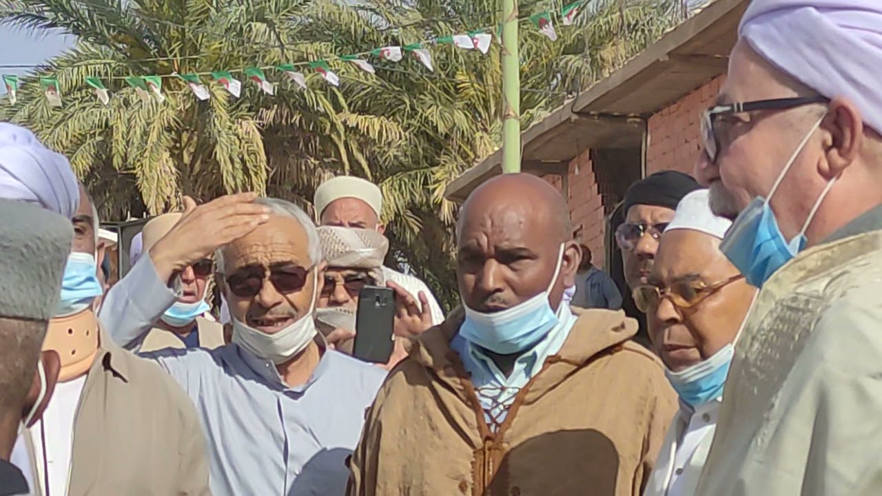استقبال الخليفة سيدي محمد العيد التجاني في الزاوية التجانية ببلدة الحجيرة