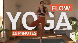 26 min Total Body Yoga Flow | Reveillez Votre Corps & Terminez Parfaitement Votre Journée