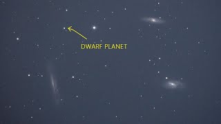 Dwarf planet Ceres meets a group of galaxies (Leo Triplet). I took a photo of them with my telescope