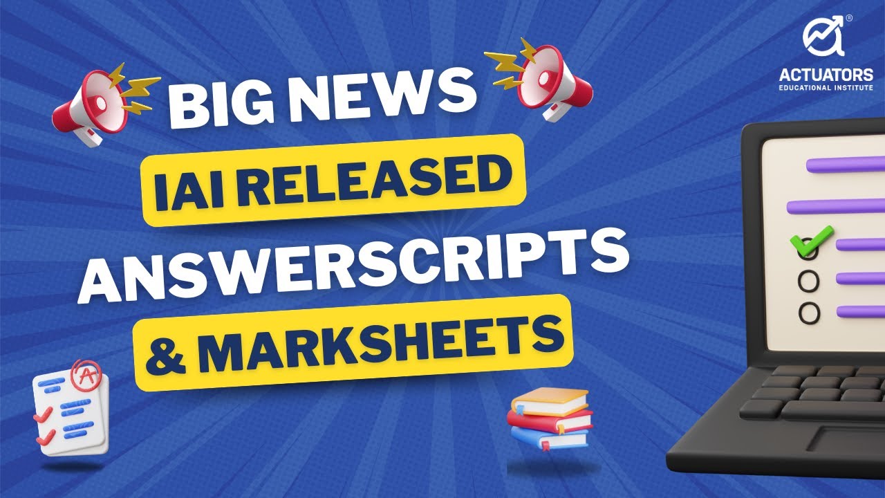 IAI Releases Answer Scripts and Marksheets: Improve Your Exam Prep ...