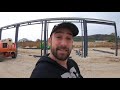 La construction de mon hangar #2 : Le montage de la structure métalique