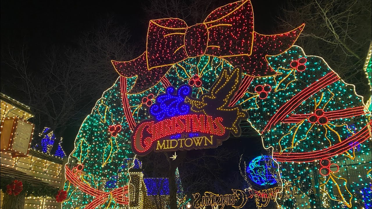 Christmas in Midtown at Silver Dollar City (4K Walkthrough)