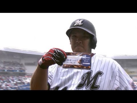 【2018PLAYBACK・名場面⑥】6月23日、井上選手が雨の一軍復帰戦で逆転満塁ホームラン
