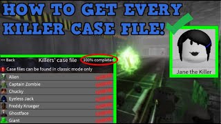 How To Get All Killer Case Files! Roblox Survive And Kill The Killers In Area 51!